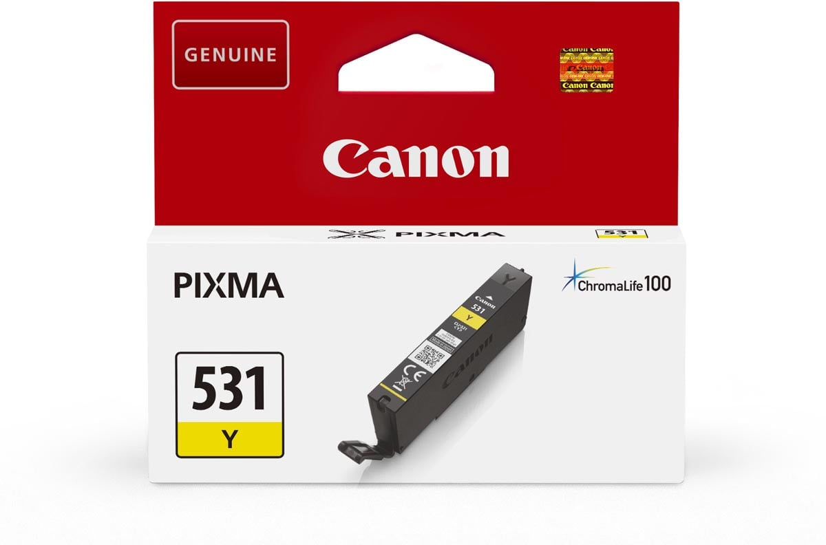 Canon inktcartridge CLI-531 515 pagina&apos;s OEM 6121C001 geel