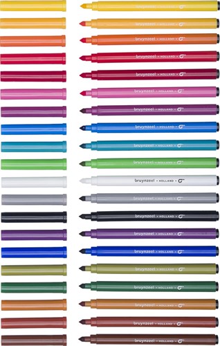 Bruynzeel Kids viltstiften Super Point, set van 20 stuks in geassorteerde kleuren-2