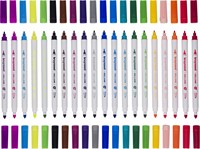 Bruynzeel Kids viltstiften Twin Point, set van 20 stuks in geassorteerde kleuren-2