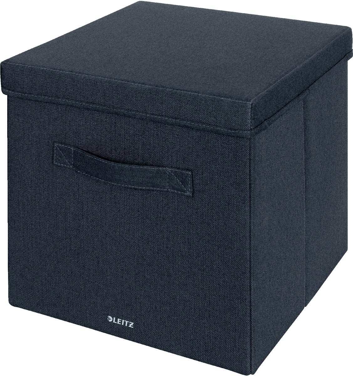 Leitz stoffen opbergdoos, large, grijs, set van 2 stuks afbeelding