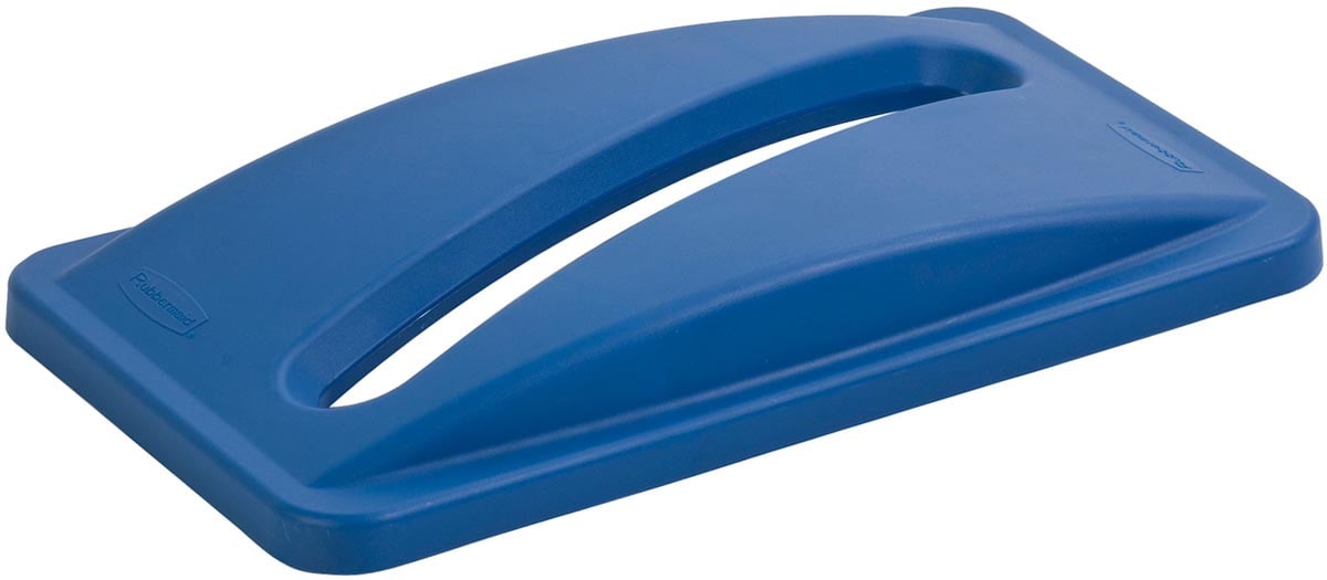 Rubbermaid deksel voor afvalcontainer Slim Jim, papier, blauw afbeelding
