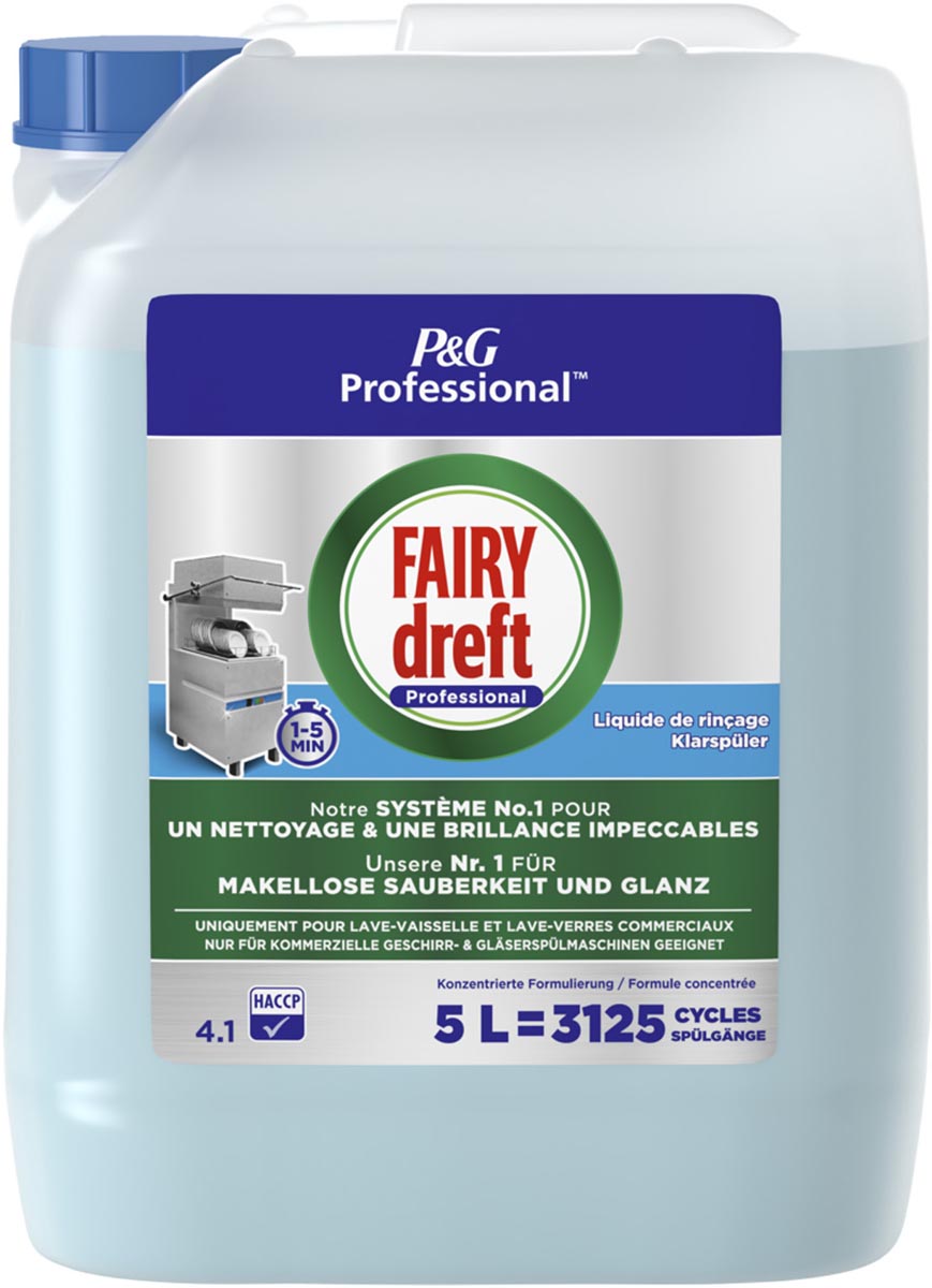Dreft glansspoelmiddel, fles van 5 l