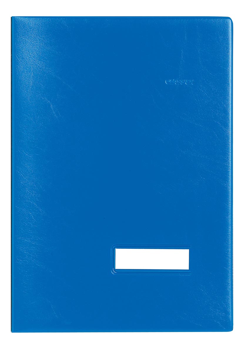 Class&apos;ex handtekenmap, plastic omslag, blauw afbeelding