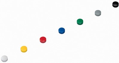 MAUL magneet Solid, 15 mm, trekkracht 150 gr, doos van 10 stuks, blauw-3
