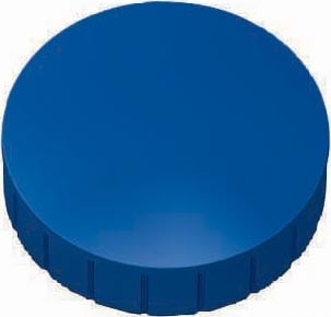 Maul magneet MAULsolid, diameter 38 x 15,5 mm, blauw, doos met 10 stuks