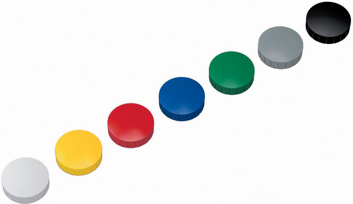 MAUL magneet Solid, 38 mm, trekkracht 2,5kg, doos van 10 stuks, assorti afbeelding
