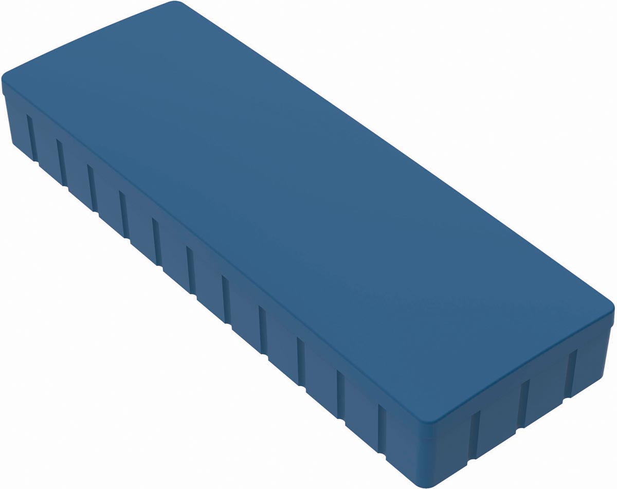 Maul magneet MAULsolid, ft 54 x 19 mm, blauw, doos van 10 stuks