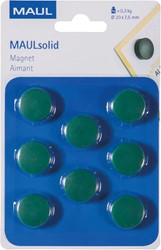 Maul Aimant Solid, 20 mm, 300 gr, blister de 8 pièces, vert