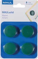 Lot De 10 Aimants Ronds MAUL - Adhérence 0,6 Kg - Couleurs Assorties - Pour Tableaux, Frigo
