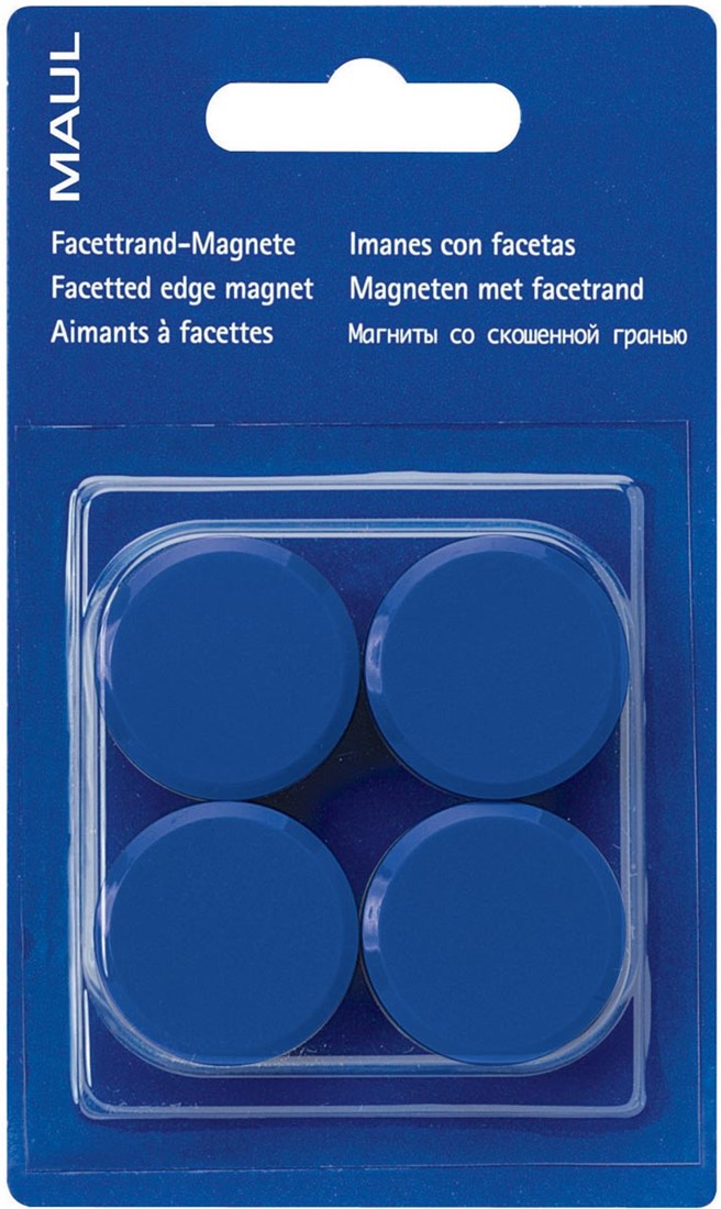 MAUL 2325137 Porte-Bloc A4 Plastique Bleu - Bloc-Note Rigide Allemand - Pince Large - Plateau Écriture