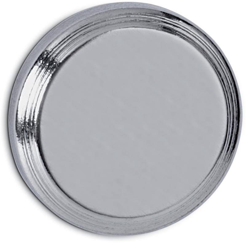 MAUL neodymium schijfmagneet, 16 mm, trekkracht 5 kg, voor glas- en whitebord, zilver, blister van 1 stuk afbeelding