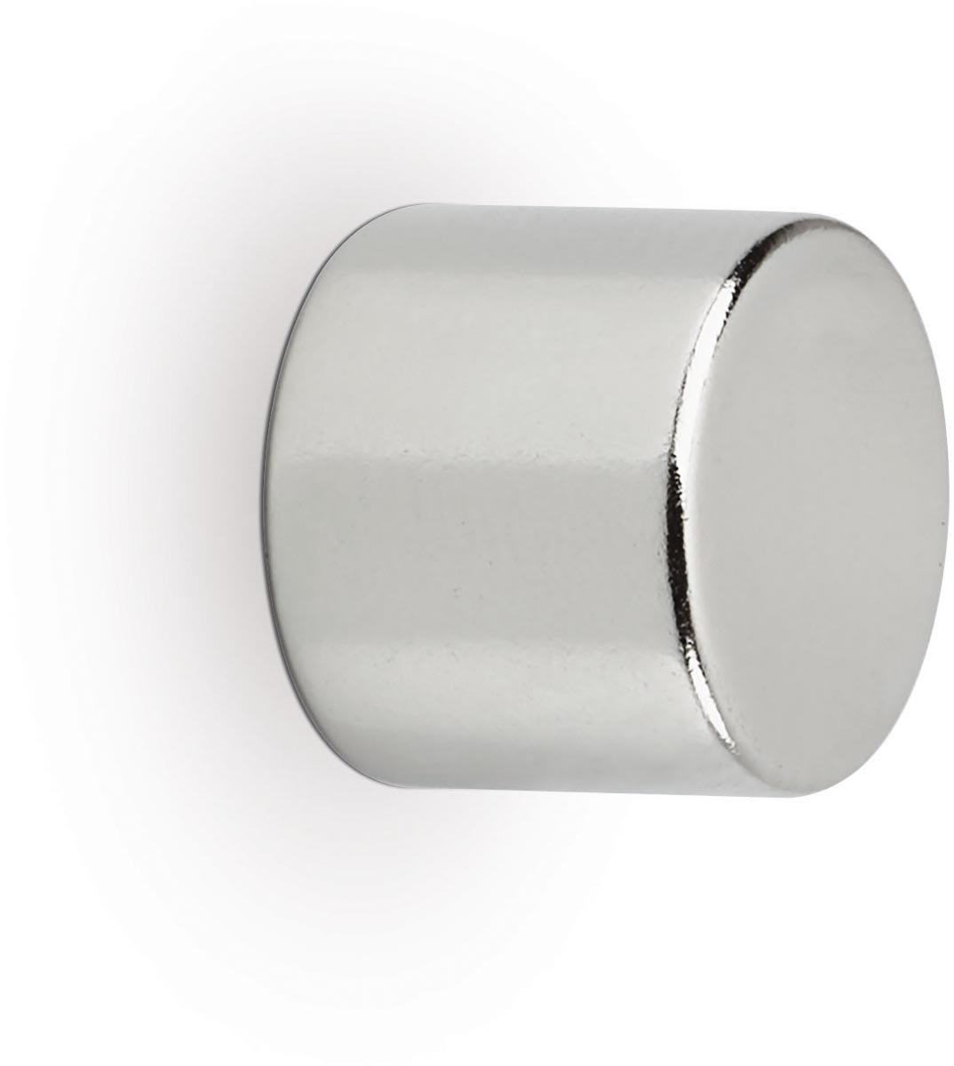 Maul neodymium cylinder magneet, ft 10 x 10 x 10 mm, trekkracht 4 kg, zilver, blister van 10 stuks