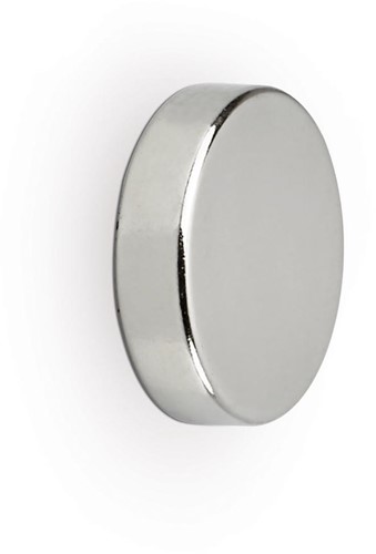 MAUL Aimant O-néodyme, Ø12x3mm, 2,5kg, blist 10pcs, argent clair, pour tableau blanc-2