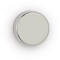 MAUL Aimant O-néodyme, Ø12x3mm, 2,5kg, blist 10pcs, argent clair, pour tableau blanc