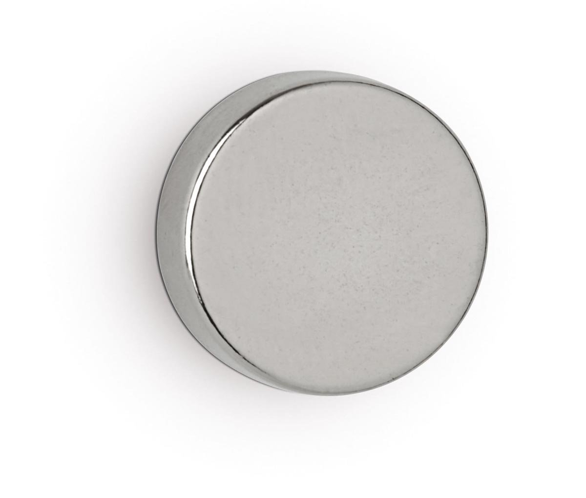 MAUL neodymium schijfmagneet Ø15x5mm 4,5kg blister 4 zilver, whitebord MAUL neodymium schijfmagneet Ø15x5mm 4,5kg blister 4 zilver, whitebord
