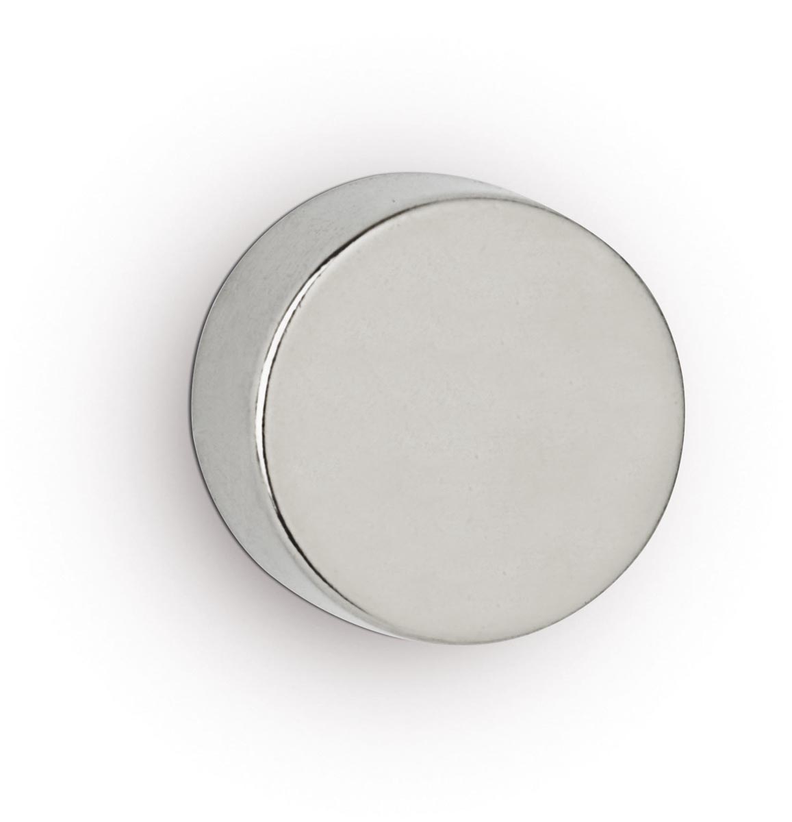 MAUL neodymium schijfmagneet Ø15x5mm 4,5kg blister 10 zilver, whitebord MAUL neodymium schijfmagneet Ø15x5mm 4,5kg blister 10 zilver, whitebord
