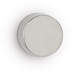 MAUL Aimant O-néodyme, 15x10mm, 8kg, blist 4pcs, argent clair, pour tableau blanc