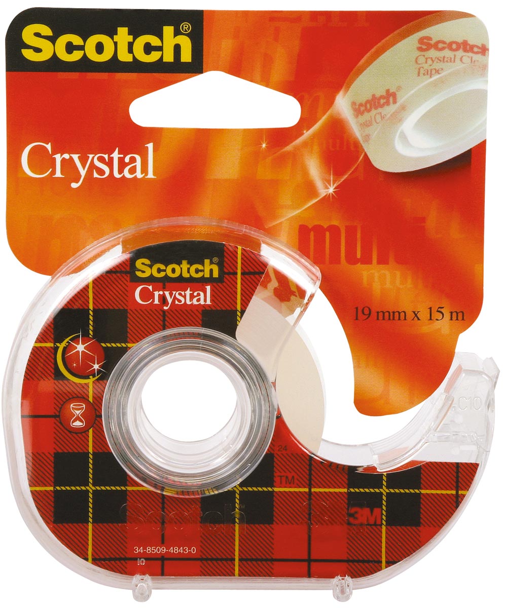 Scotch plakband Crystal ft 19 mm x 15 m Scotch plakband Crystal ft 19 mm x 15 m