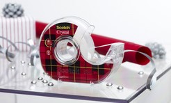 Scotch Crystal tape, rekverpakking, 19 mm x 7.5 m, 2 rollen + 1 gratis-2