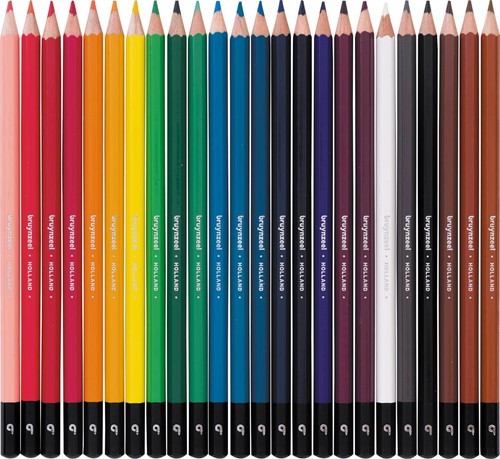 Bruynzeel crayon de couleur, boîte en métal de 24 pièces-2