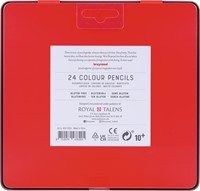 Bruynzeel crayon de couleur, boîte en métal de 24 pièces-3