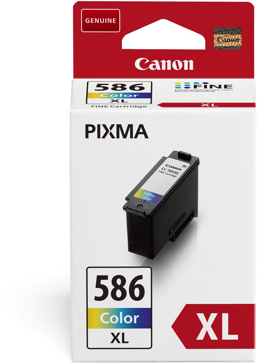 Canon inktcartridge CL-586XL, 300 pagina&apos;s, OEM 6226C001, 3 kleuren afbeelding