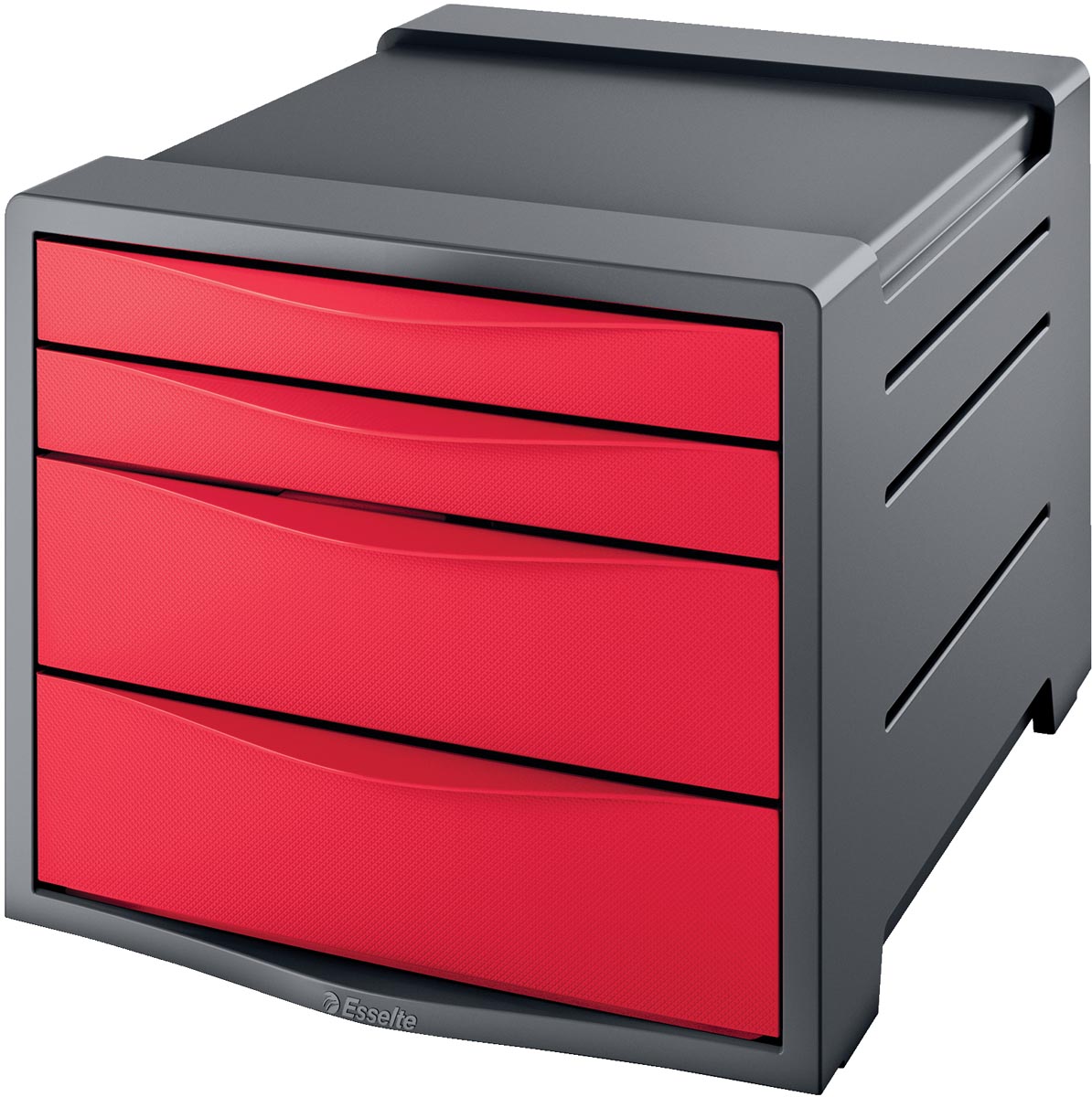 Esselte ladenblok Vivida 4 laden, rood