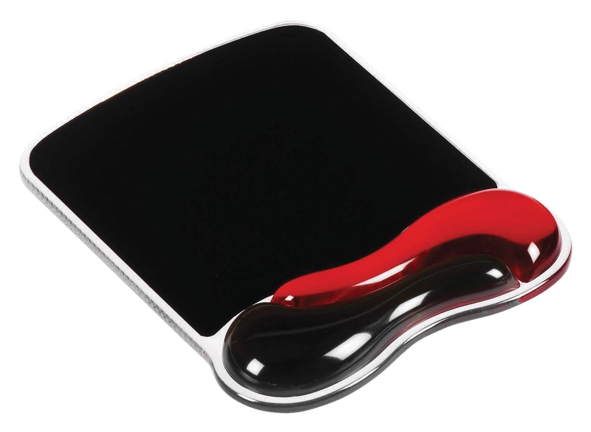 Kensington Duo Gel Muismatten rood/zwart