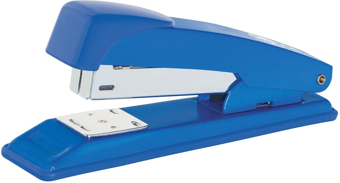 Office Products nietmachine, metaal, inlegdiepte 60 mm, 30 blad, blauw
