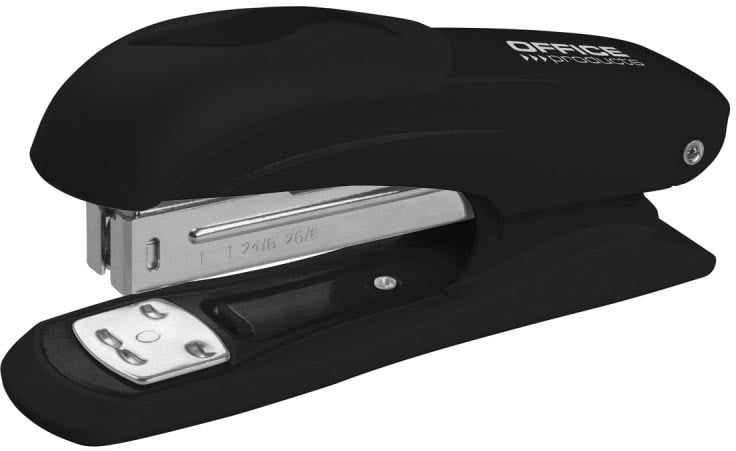 Office Products nietmachine, metaal, inlegdiepte 60 mm, 30 blad, zwart