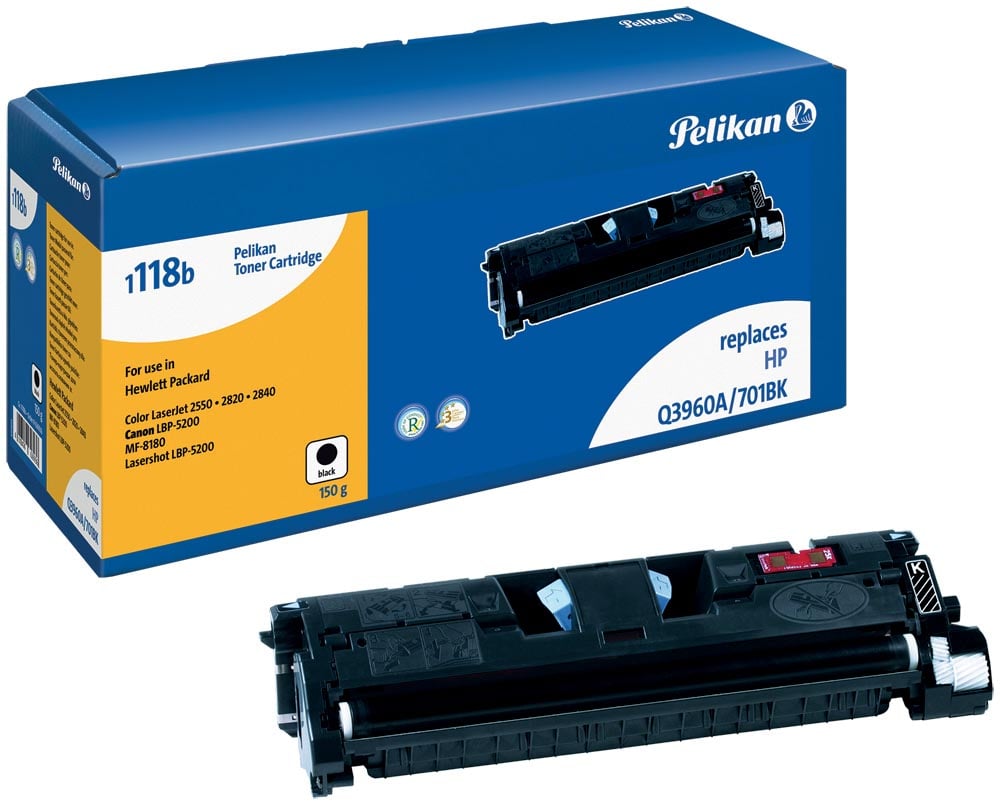 Pelikan toner zwart, 5000 pagina's voor HP 122A - OEM: Q3960A Pelikan toner zwart, 5000 pagina's voor HP 122A - OEM: Q3960A
