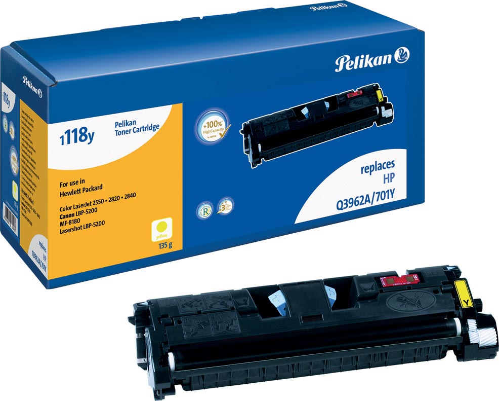 Pelikan Toner Geel 4000 Paginas Voor Hp 122A Oem Q3962A huismerk kopen in de aanbieding Pelikan Toner Geel 4000 Paginas Voor Hp 122A Oem Q3962A huismerk kopen in de aanbieding