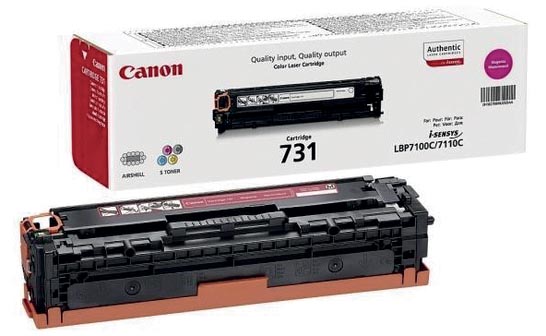 Canon toner 731M , 1.500 pagina's, OEM 6270B002, magenta