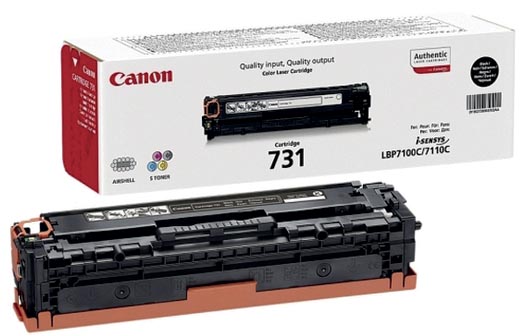 Canon toner 731BK, 1.400 pagina's, OEM 6272B002, zwart Canon toner 731BK, 1.400 pagina's, OEM 6272B002, zwart