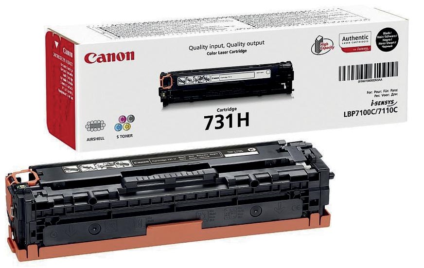 Canon toner 731H, 2.400 pagina's, OEM 6273B002, zwart Canon toner 731H, 2.400 pagina's, OEM 6273B002, zwart