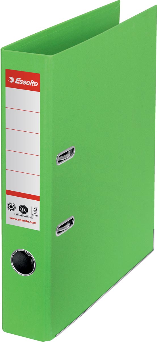 Esselte No.1 ordner, A4, rug 5 cm, groen afbeelding
