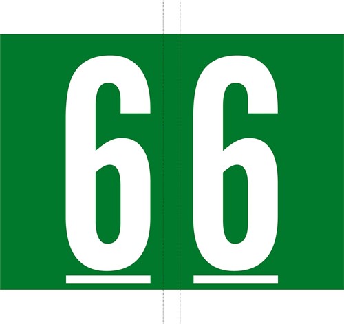 Codetab 6, rouleau de 500 tabs, vert foncé