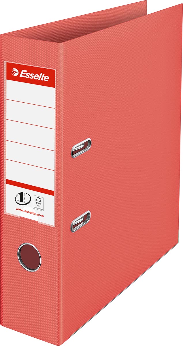 Esselte ordner Colour&apos;Breeze No. 1 A4, uit PP, rug van 7,5 cm, koraal afbeelding