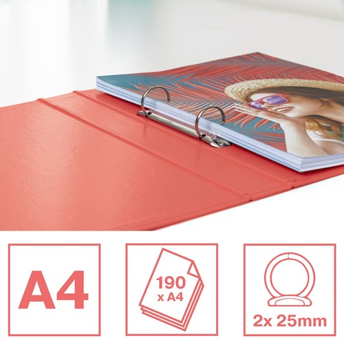 Classeur à Anneaux A4 Coccolotti Classic - 4 Anneaux, Dos 3, Couverture Rigide, Motif Papillon Et Cœurs - 3