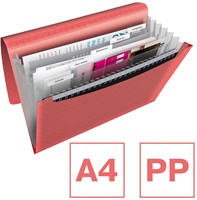 Esselte Colour'Breeze trieur, 6 compariments, corail-3