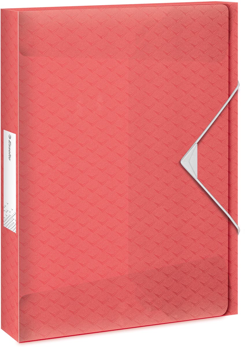 Esselte Colour&apos;Breeze elastobox, ft A4, 2,5 cm, koraal afbeelding