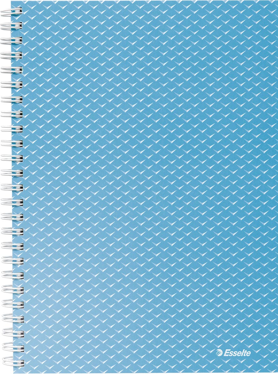 Esselte Colour&apos;Breeze notitieboek met spiraalbinding, voor ft A5, geruit, blauw