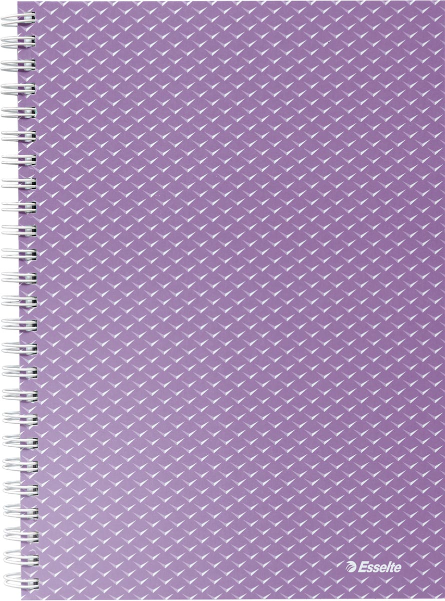 Esselte Colour'Breeze notitieboek met spiraalbinding, voor ft A5, geruit, lavendel Esselte Colour'Breeze notitieboek met spiraalbinding, voor ft A5, geruit, lavendel