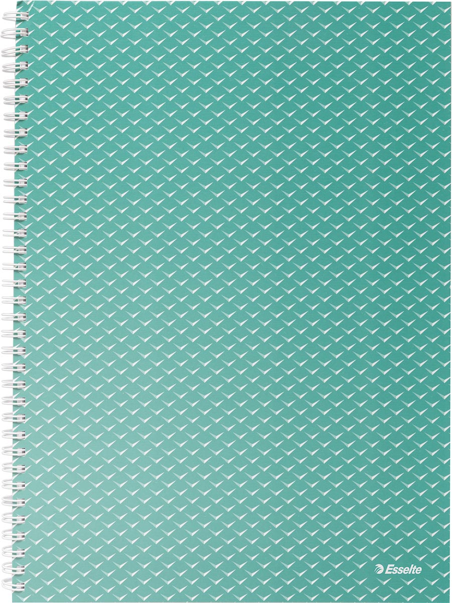 Esselte Colour'Breeze notitieboek met spiraalbinding, voor ft A4, geruit, groen Esselte Colour'Breeze notitieboek met spiraalbinding, voor ft A4, geruit, groen