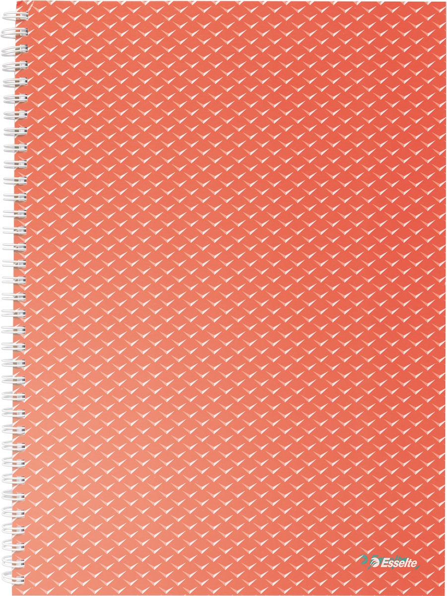 Esselte Colour'Breeze notitieboek met spiraalbinding, voor ft A4, geruit, koraal Esselte Colour'Breeze notitieboek met spiraalbinding, voor ft A4, geruit, koraal