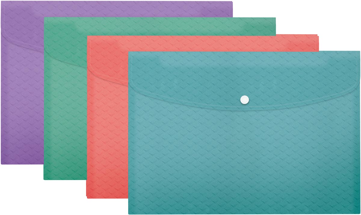 Esselte Colour'Breeze projectomslag A4, PP, assorti, pak van 4