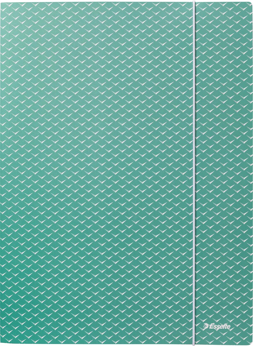 Esselte Colour'Breeze elastomap met 3 kleppen, uit karton, ft A4, groen Esselte Colour'Breeze elastomap met 3 kleppen, uit karton, ft A4, groen