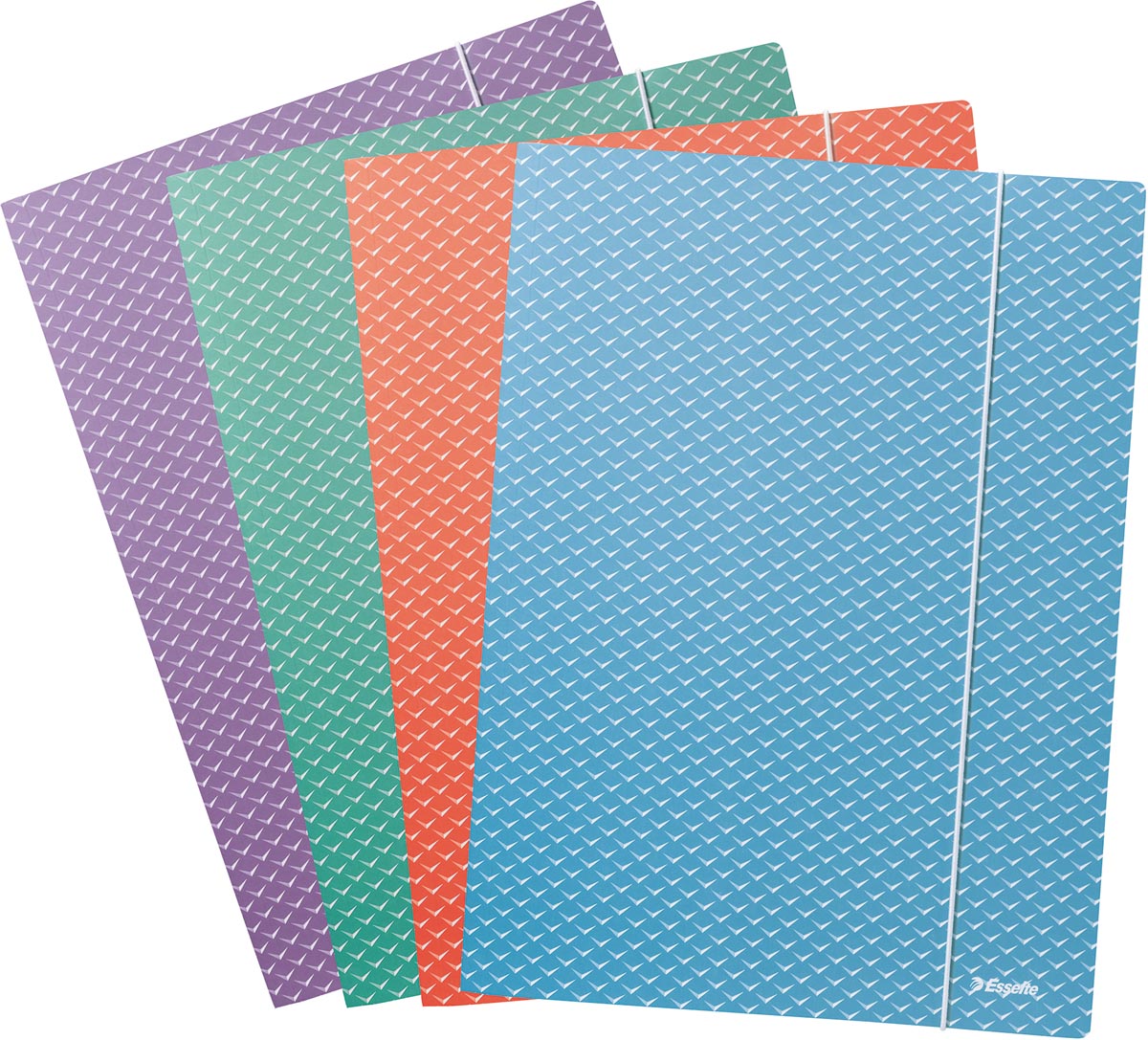 Esselte Colour&apos;Breeze elastomap met 3 kleppen, uit karton, ft A4, geassorteerde kleuren
