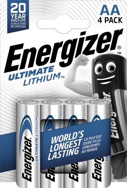 Energizer batterijen Lithium AA, blister van 4 stuks afbeelding