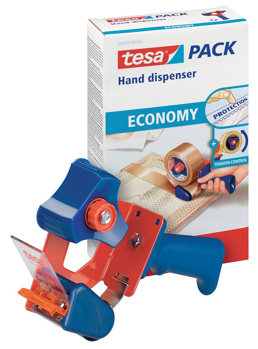 Tesa afroller Economy, voor verpakkingsplakband van maximum 50 mm